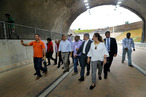 Rui Costa visita as obras da Linha Azul e inaugura a Praa Vila Nova de Pituau